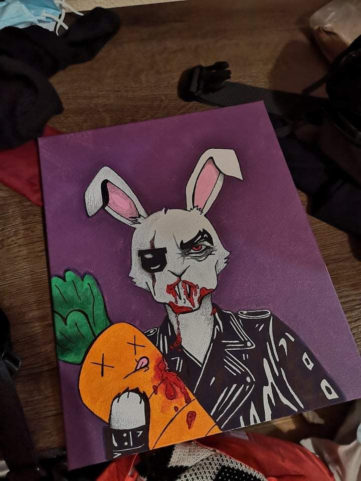 Maria__Xtina's tweet photo. @goofydracula Let me introduce you Vampunny, the family's pet rabbit turned vampire by accident, when he ate a bewitched carrot that Eupraxia was using for her secret recipe "Ciorbă".

Ps: inspired by my pet rabbit, Mana, when fighting with her food.

Discord: MariaXtina#2023 https://t.co/FVoICgQiOU