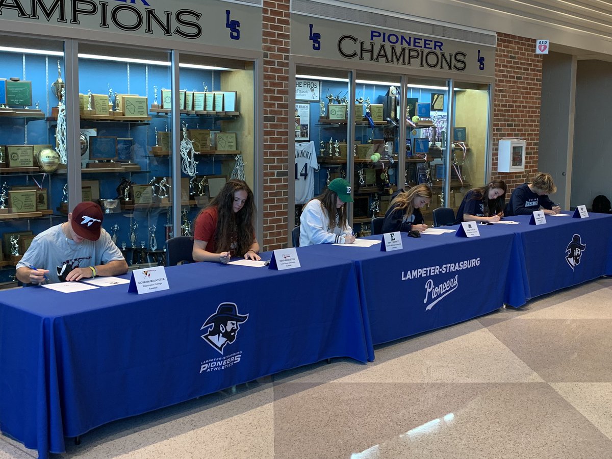 DMorganHPE's tweet photo. Congratulations to all student-athletes that signed today.  Always cool to see their hard work pay off. @emalyglax @EMU_Lacrosse https://t.co/pqZhUm5Rg5