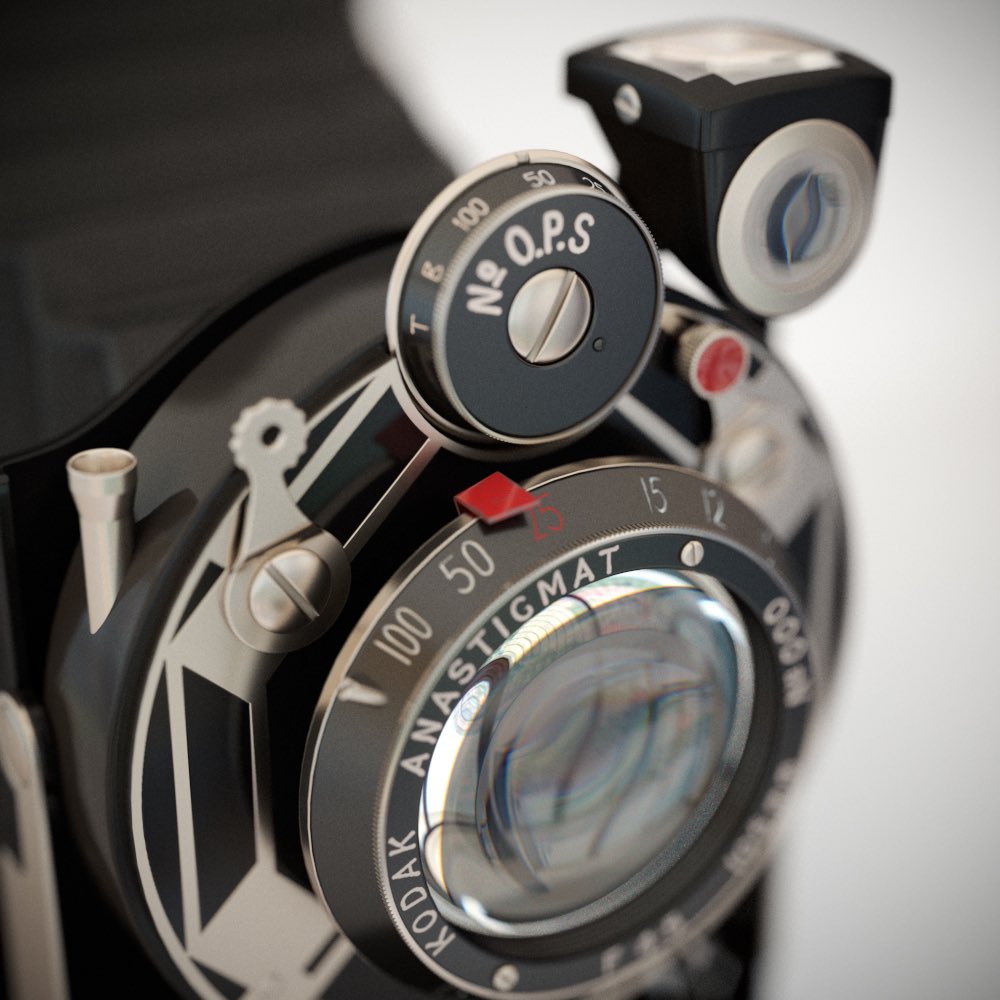 aoistudios's tweet photo. Had an old @kodak model Six camera around and thought it would be an interesting modelling/texturing job so here we go! Thoroughly enjoyed getting hung up on the detail.
https://t.co/wZjq8h7WvQ
.
#kodak #CGI #visualization #3dsmax @coronarenderer @autodesk #rendering #render https://t.co/LHSQ5v4iyK