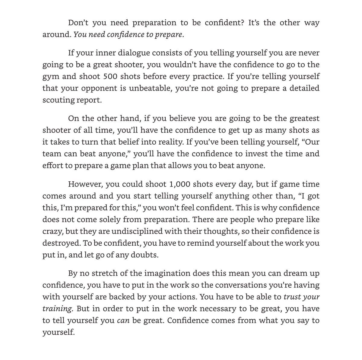 What you tell yourself every day will either lift you up or tear you down.
