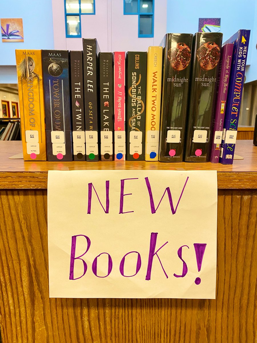 phsmedia477's tweet photo. Stop by the media center and check out our new books!! https://t.co/KpJonkj4Ct