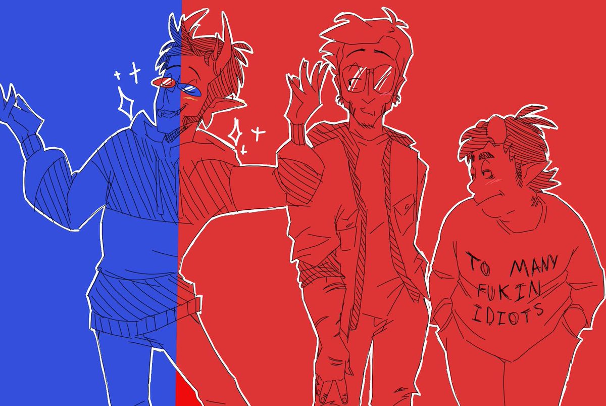 MoxArts's tweet photo. Recently got into some soledavekat and had to draw these 3 idiots #davekat #davesol #solkat #Homestuck #homestuckfanart #art #ArtistOnTwitter https://t.co/w3LyDyBfj1