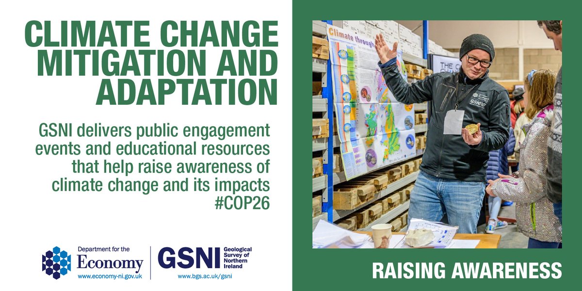 GSNI, in conjunction with partners, delivers public engagement events and educational resources that help raise awareness of #climatechange and its impacts. Raising awareness of climate change and its impacts empowers people with the knowledge to make a difference. #COP26