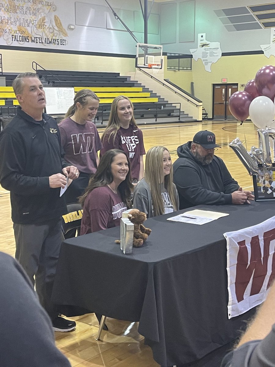 KrisCulpepper's tweet photo. Congratulations to Jaycee Adams on signing to play volleyball at WT. we are proud of you and can’t wait to watch you 4 more years! https://t.co/sHfSkUyQtZ