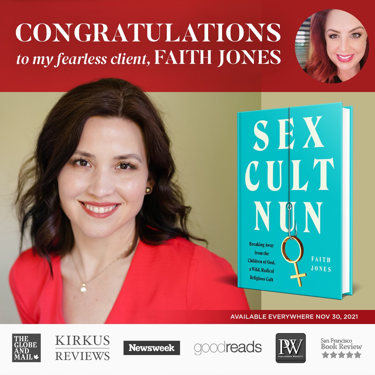 CharlieFusco's tweet photo. https://t.co/lZ3KFQipcd - check out December's hottest #Newbook 
#SexCultNun
#FaithJones
#BestSeller 
#CultSurvivor
#TGCWorldwide
#publishing https://t.co/5OR0b2xqO7