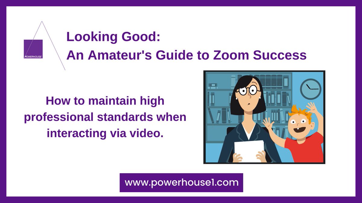 PowerHouse603's tweet photo. We have all spent an enormous amount of time in #Zoom meetings over the past year and have accomplished an amazing amount of work. How to maintain high professional standards when interacting via video. https://t.co/56tgVeBnCT https://t.co/glES3f6LwC