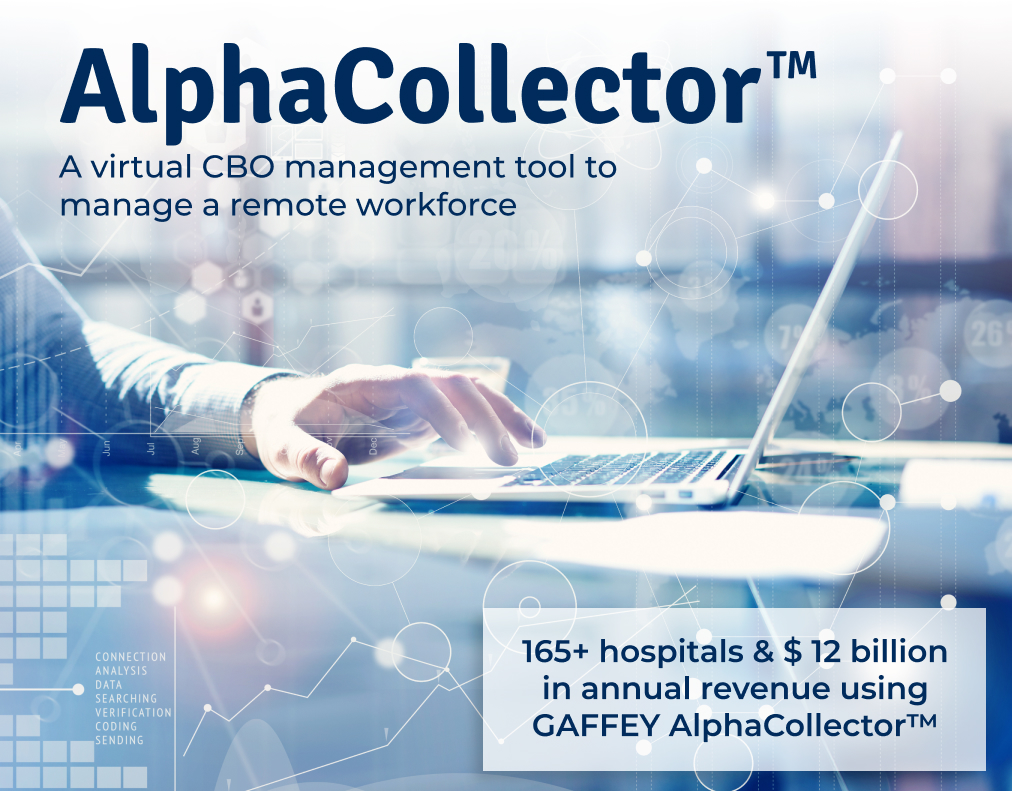 GAFFEYHealth's tweet photo. Cost to collect going up?
Is your EMR effective at managing work from home collectors?
Can you track productivity across multiple teams?

AlphaCollector™ gives you a flexible tool to automate worklist distribution &amp; hold staff accountable for results. https://t.co/eVcgRznmnO
