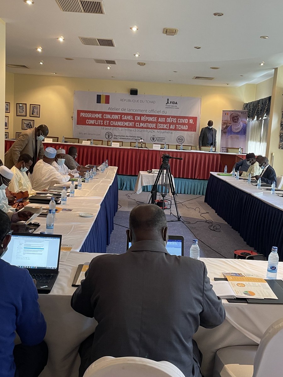 SD3C_Sahel's tweet image. Le gouvernement du Tchad, la FAO, le PAM et le FIDA ont lancé le mercredi 18 août 2021, l’atelier de lancement du projet de mise en œuvre du programme conjoint Sahel en réponse aux défis Covid-19, conflits et changement climatique (SD3C).
•
•
#jointprogram #sahel #sd3c #tchad