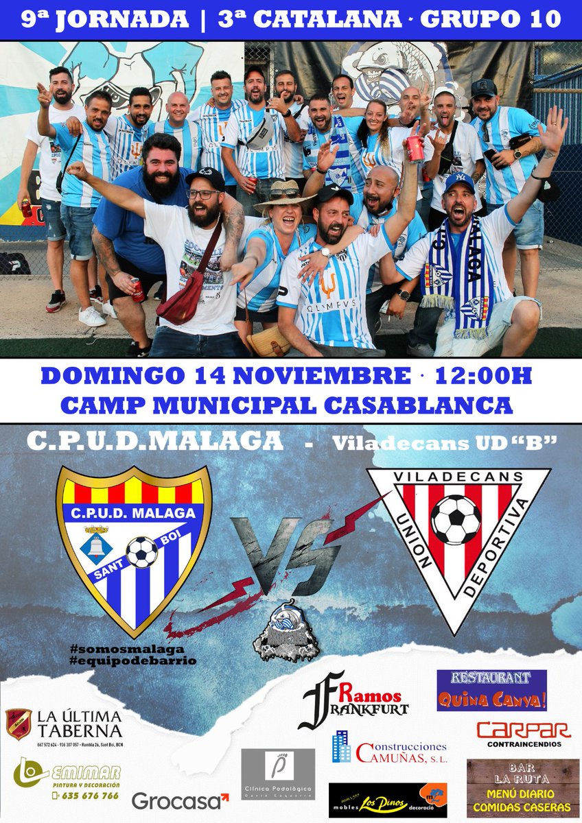 cpud_malaga's tweet photo. ▪️JORNADA 9▪️

Otra más en casa. Después de descansar, recargar pilas y piernas, volvemos a casa para enfrentarnos al filial del Viladecans UD. 

Queremos seguir sumando y eso sólo lo podemos conseguir si vamos de la mano con vosotros, afición! https://t.co/Lh1mDfKI76