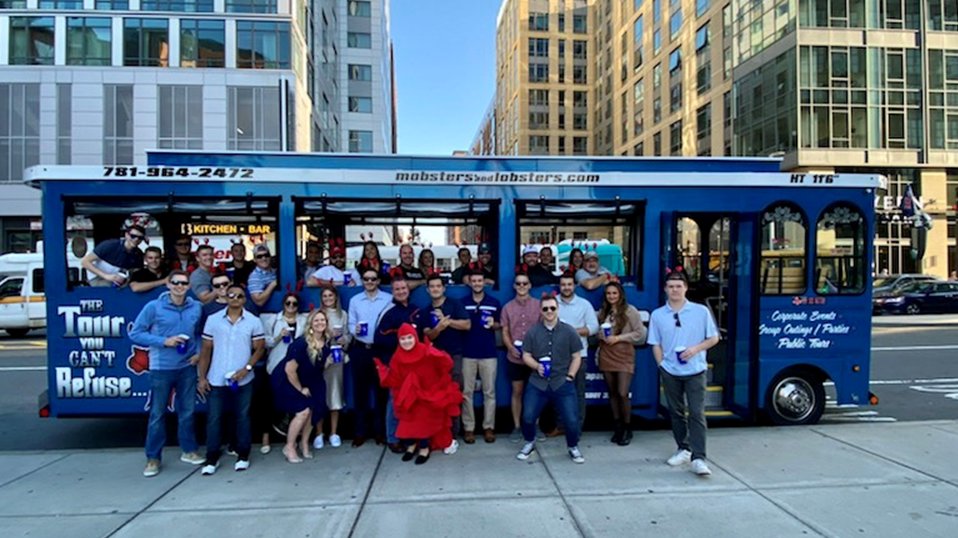 DhcPeople's tweet photo. Nothing says "team bonding" like mobsters and lobsters 🦞

Recently, our ISR team took to the mean streets of Boston for a taste of historic heists, mobster hideaways and hangouts, and lobster—of course.

A round of applause for our ISR team and all of their hard work! https://t.co/pHmX5tlqXj