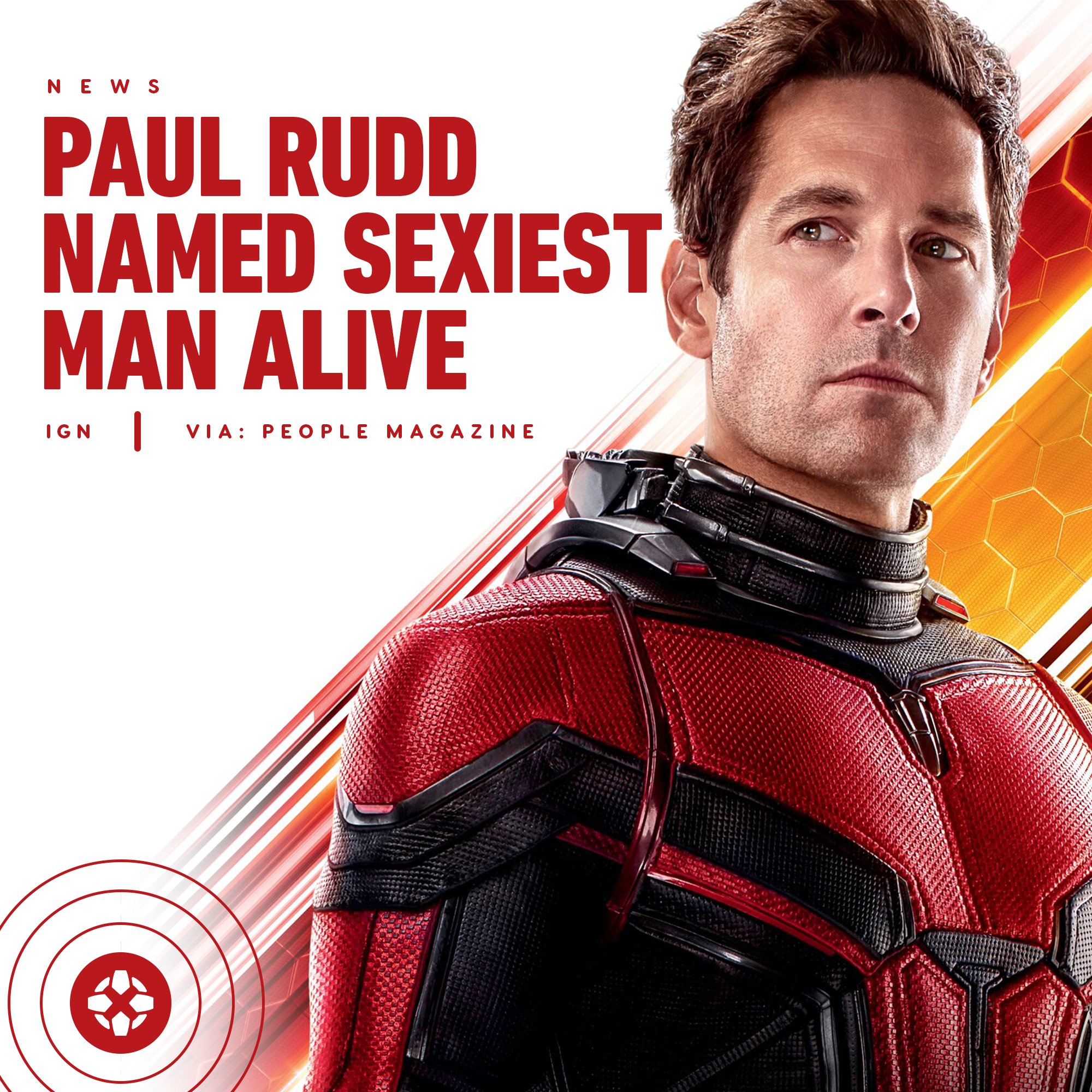 Ant-Man star Paul Rudd named People magazine's sexiest man alive