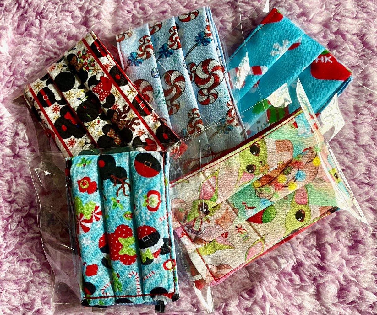 designsbluerain's tweet photo. Holiday masks are available in the shop! 🎄

Shop now: https://t.co/nvhbHbW8W3

#etsy #handmade #mickey #babyyoda #candy #santa #smallbusiness #holiday #christmas #disney #disneyholiday #disneychristmas https://t.co/0qyWtKrpG8