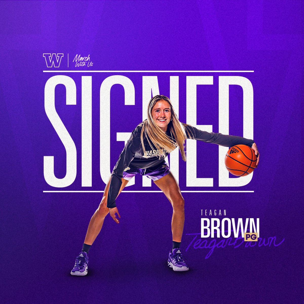 UW_WBB's tweet photo. ✍️ Welcome to the 206, @teabrown11 

#MarchWithUs x #NSD2021 https://t.co/Wct7WI6KxM
