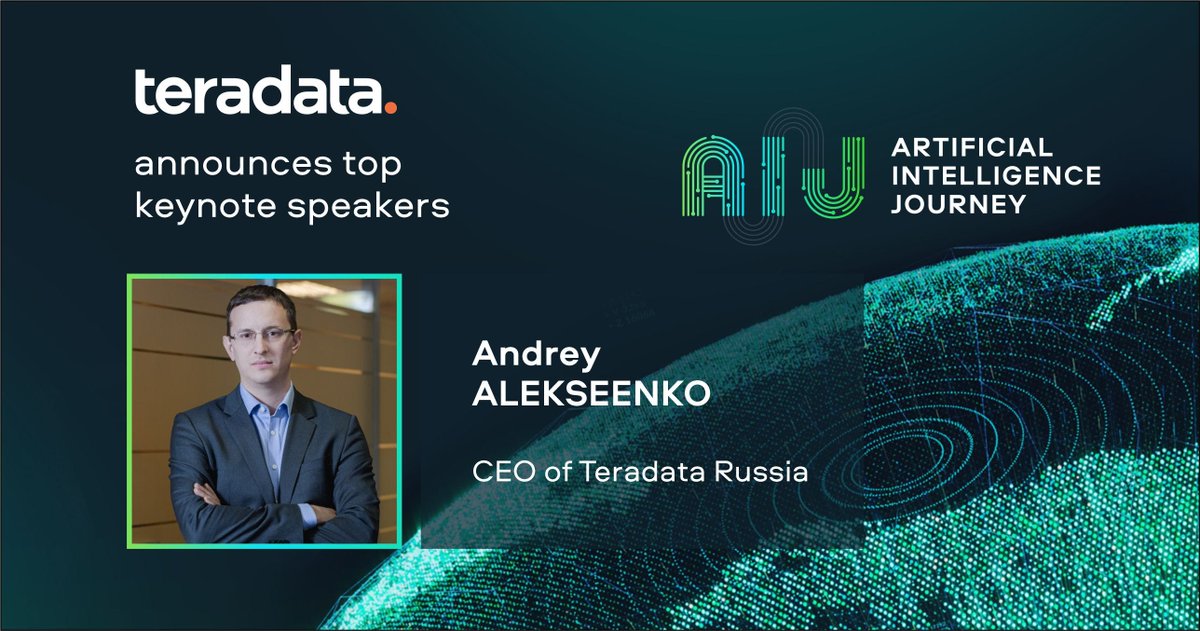 DWright_Data's tweet image. Join us at the Artificial Intelligence Journey 2021, November 10-12. Hear the latest insights on #AI from the world experts and senior executives of leading companies. Register and access free translations here: bit.ly/30hL7Cq