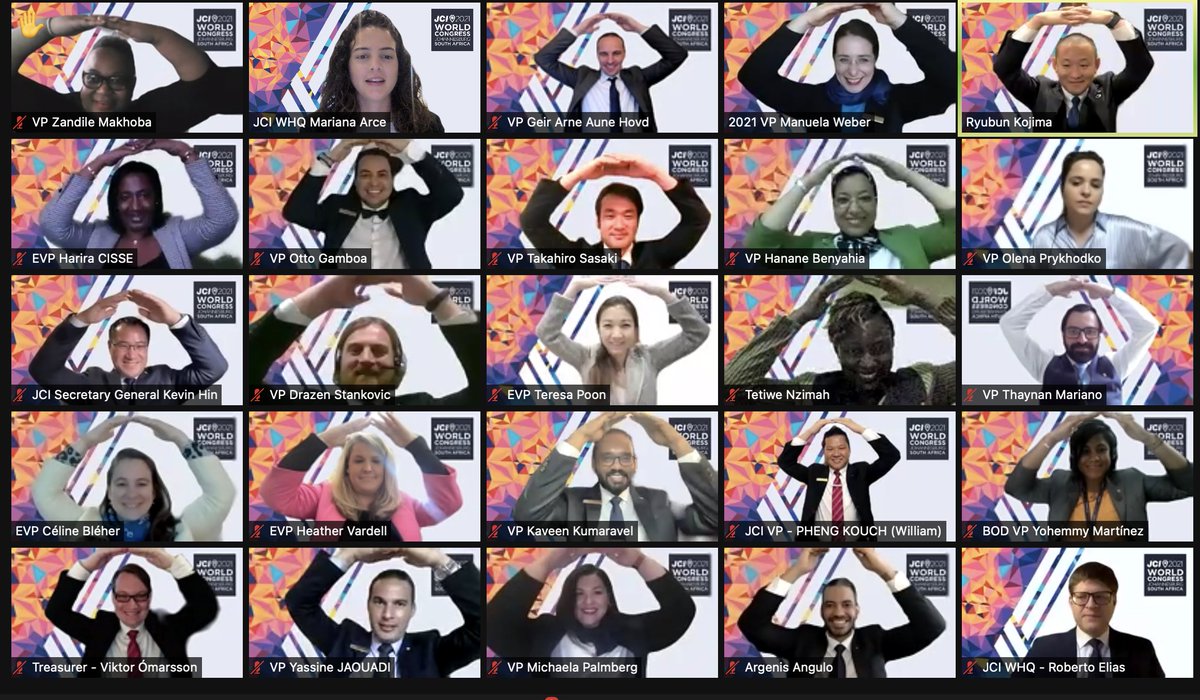 jcileaders's tweet photo. The 2021 JCI Board of Directors has already been hard at work for the World Congress!

Join this amazing team next week and register now: https://t.co/jgUIf8NsXq https://t.co/wApqqpF8XX