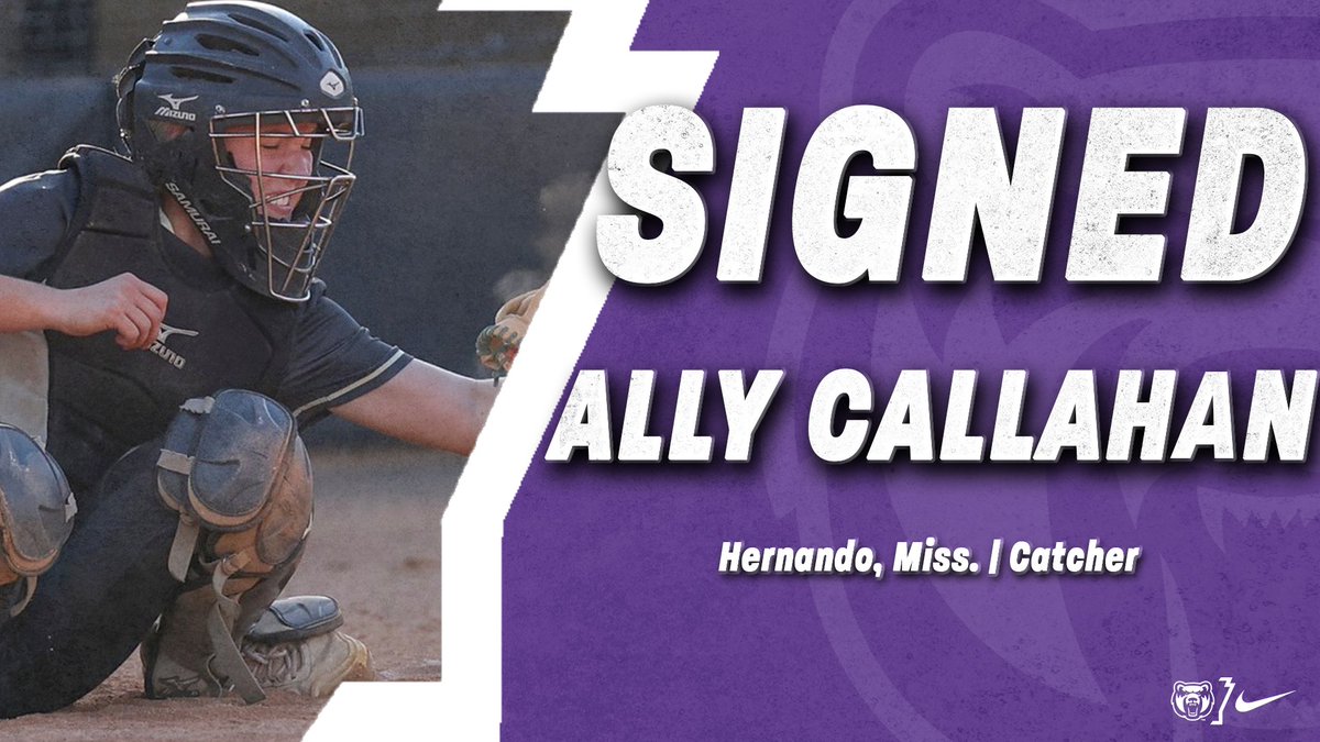 Our next signee is <a href="/ally__callahan/">Ally Callahan</a>! From Hernando, Miss., Callahan helped lead her high school team to a Mississippi 6A State Championship this past spring. Welcome to the team! 

#BearClawsUp