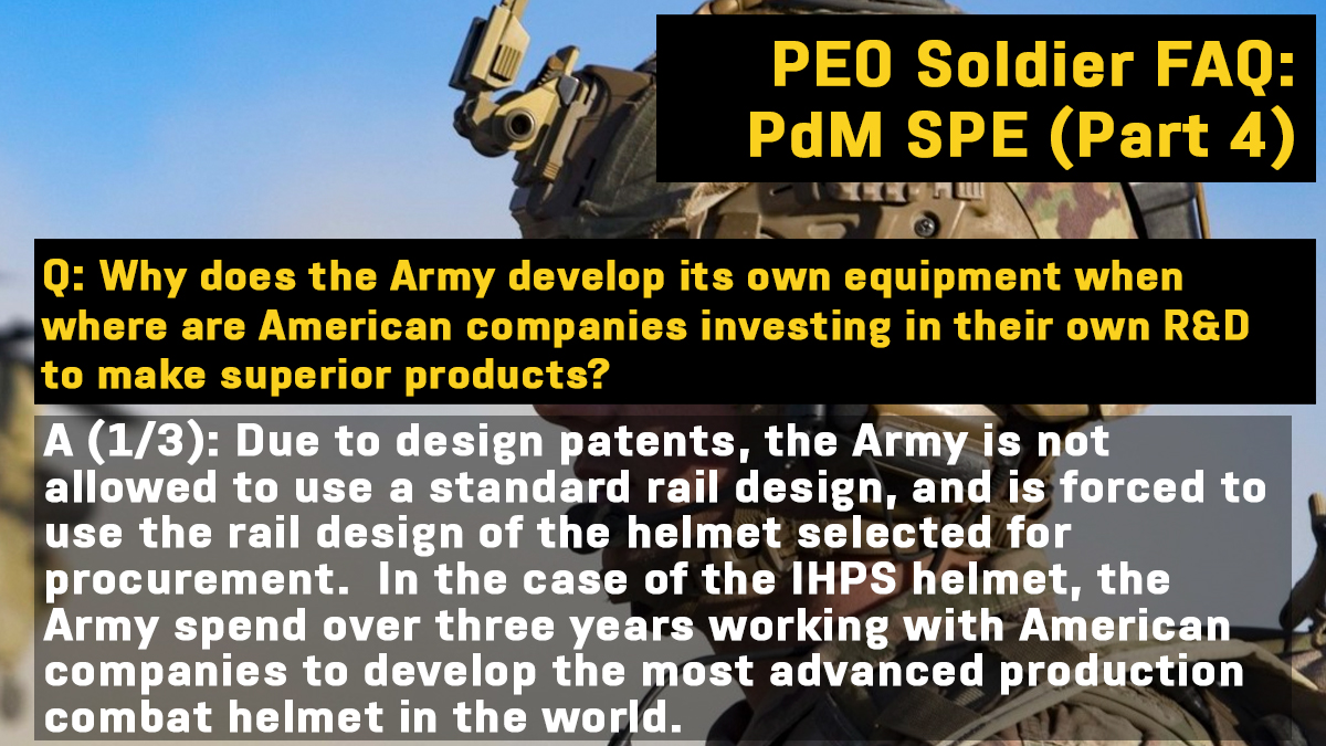 PEOSoldier's tweet image. Our next #FAQ about Product Manager Soldier Protective Equipment (Pt. 4): Army R &amp;amp; D #fequentlyaskedquestions #usarmy #equipment