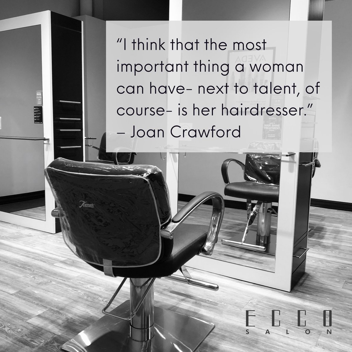 And the Oscar for best hair quote goes to... Joan Crawford 🏆 #eccosalon #aveda #eccostylist #eccohair #eccohairgoals #vegancolor #lovethathair #oscar #bestquote #hairquote