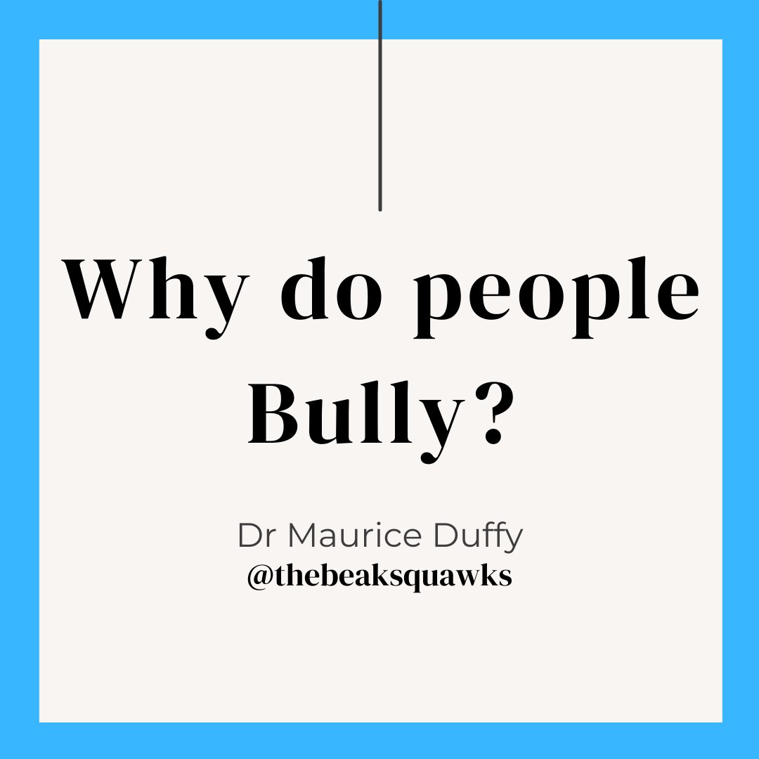 For #AntiBullyingWeek I have made a thread of reasons people bully:

1/3