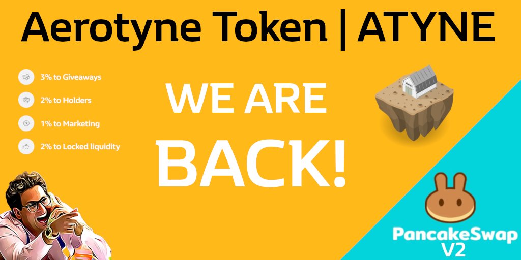 AerotyneToken's tweet photo. 👀👀👀

#BSC #ATYNE $ATYNE #BSCGem 

Buy here to join the next giveaway!! 👇💎
https://t.co/rhv1QFzHAH

Chart:
https://t.co/xFbyntFwST https://t.co/CjJoXBfIXk