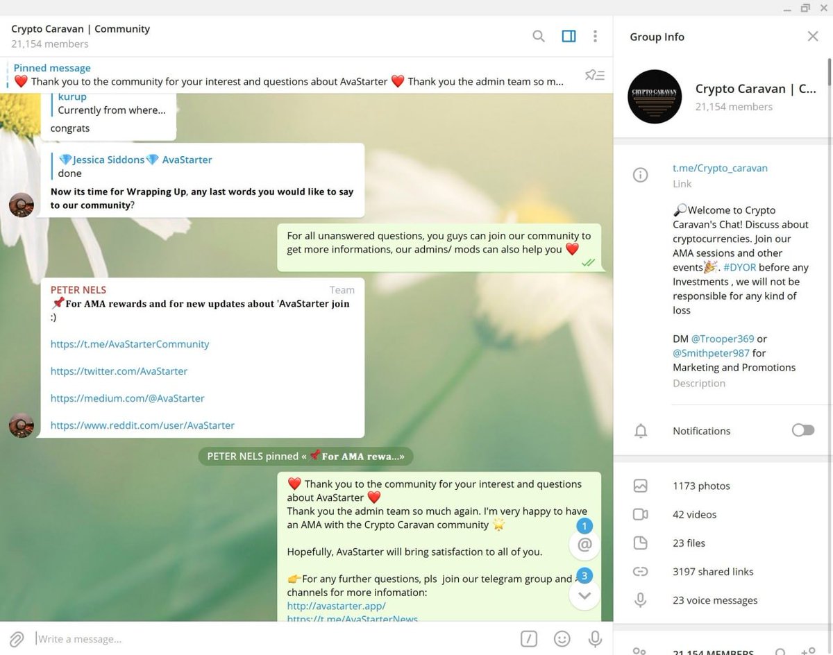 AvaStarter (@avastarter) on Twitter photo 🔥Our AMA with the <a href="/Crypto_Caravan/">Crypto Caravan</a> was very successful.
Thank you for following and supporting us!❤️ 🔥Our AMA with the <a href="/Crypto_Caravan/">Crypto Caravan</a> was very successful.
Thank you for following and supporting us!❤️