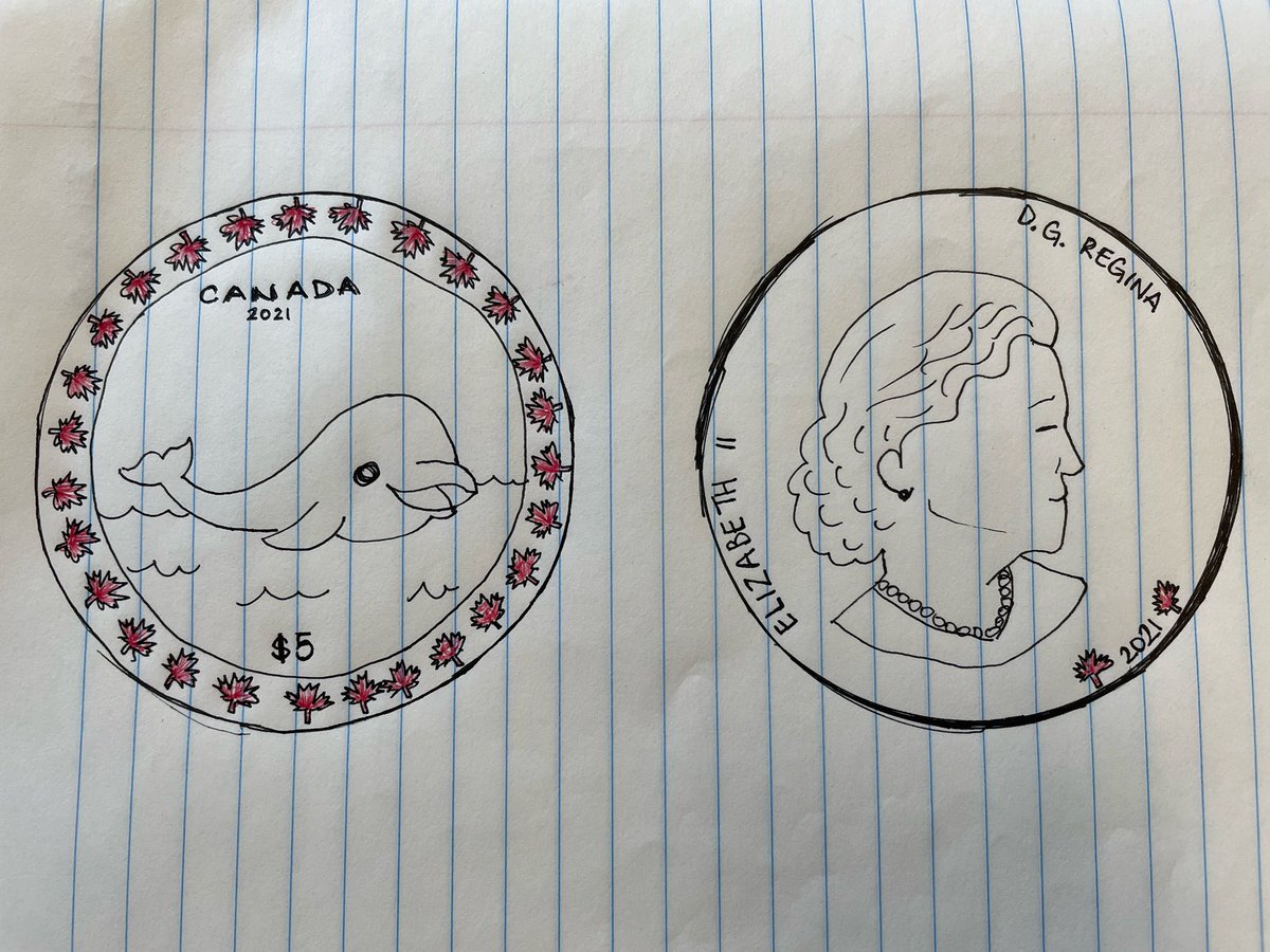 Consolidated our learning of Canadian symbols by designing a new special Canadian coin and writing about it in our journal. Student was also inspired by the book My Wounded Island by Jacques Pasquet and the discussion we had about climate change. @TDSB_ESL #LEAPclass