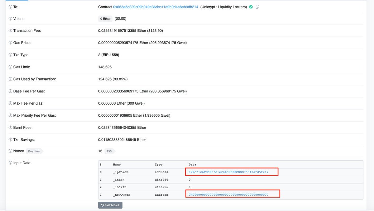 KimetsuInuToken's tweet photo. KimetsuInu army, we just transferred the lp lock ownership to zero address.

https://t.co/ZgUZ0ZRhCo

What does this mean?

This means nobody can unlock the locked lps. Your funds are 1000% safu.

100M mcap is fud. https://t.co/xwXUMeKnk1