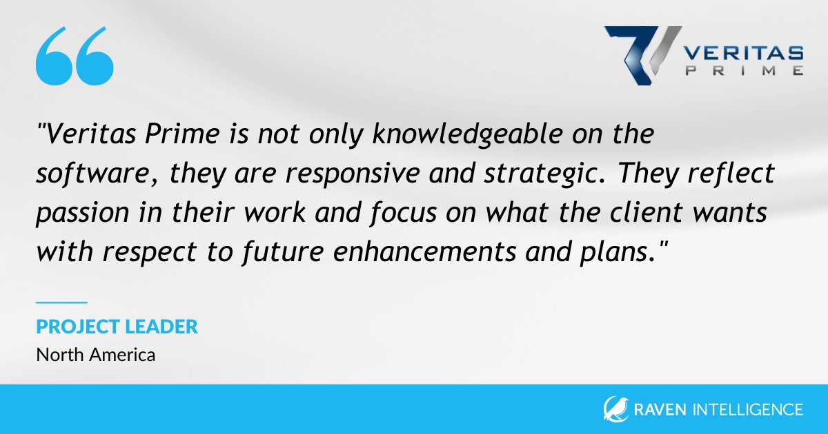 ravenintell's tweet photo. Customers say it best! Check out what this customer had to say about working with @Veritas_Prime to implement @successfactors β¬οΈ
Check out more five-star reviews from Veritas Prime: https://t.co/dWsb2pKZ6T
#VeritasPrime #SAP #SuccessFactors https://t.co/WlVv4IVhUW
