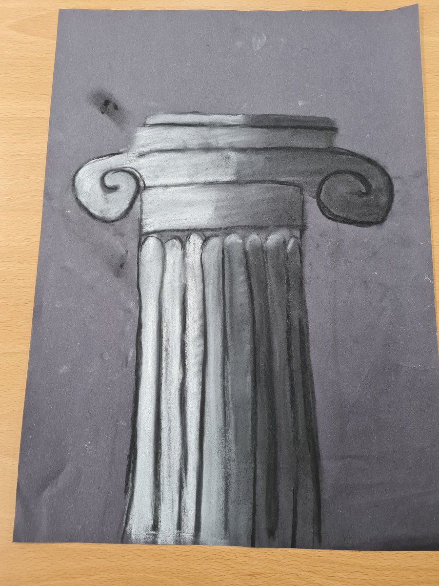 LangwathbyCe's tweet image. We have a class of super artists in Otters this year. This is just a sample of their #RomanColumn art. They were learning about dark, light and midtones and how to create shadows #skills #artinschools #artoftheday #FutureArtists