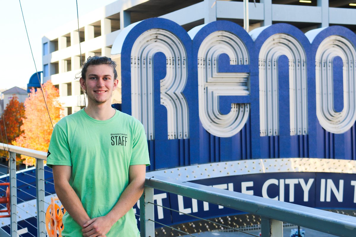 BaseCampReno's tweet photo. Meet our new Wall Staff Louis! Louis is currently studying at UNR, working on his degree in Computer Science and Engineering. He started climbing in 2019 and loves bouldering. Tahoe is his favorite climbing area, because of the huge variety of world class climbing available. https://t.co/nAGIBzXOG5