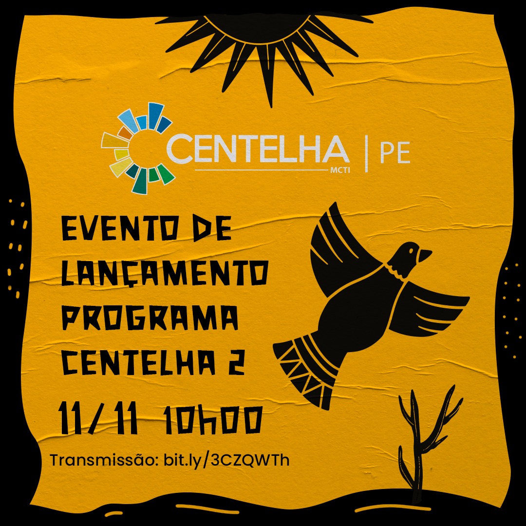 SectiPE's tweet photo. A Facepe, órgão ligado à Secretaria de Ciência, Tecnologia e Inovação (Secti), lança nesta quinta (11), o Programa Centelha/PE 2. A iniciativa, que será transmitida pelo youtube (https://t.co/NwyEvb9SvR), acontece na sede da Secti. https://t.co/oHbkAuPsCM
