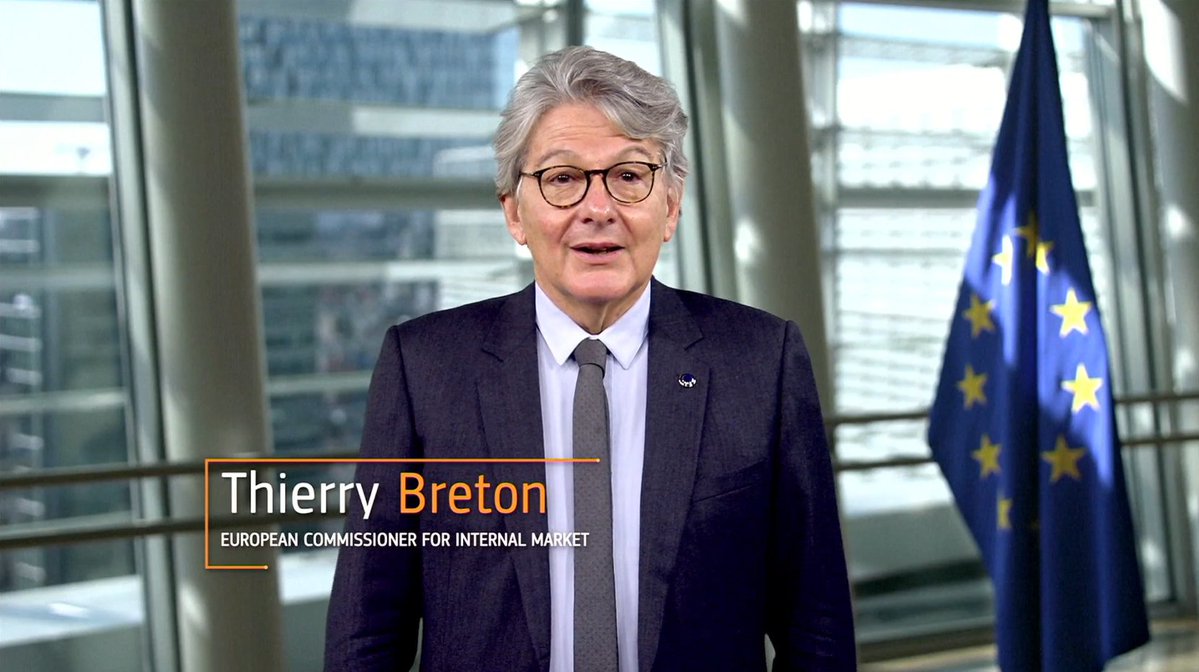 defis_eu's tweet photo. 📢Today, at the @EU2021SI #EUSpaceConference, Commissioner @ThierryBreton announced that in 2022 the @EU_Commission will be working on a legislative proposal to build an 🇪🇺EU space-based global Secure Connectivity system

Read more👇
🔗https://t.co/7Lny2kexSo https://t.co/BE8f4Eynvc