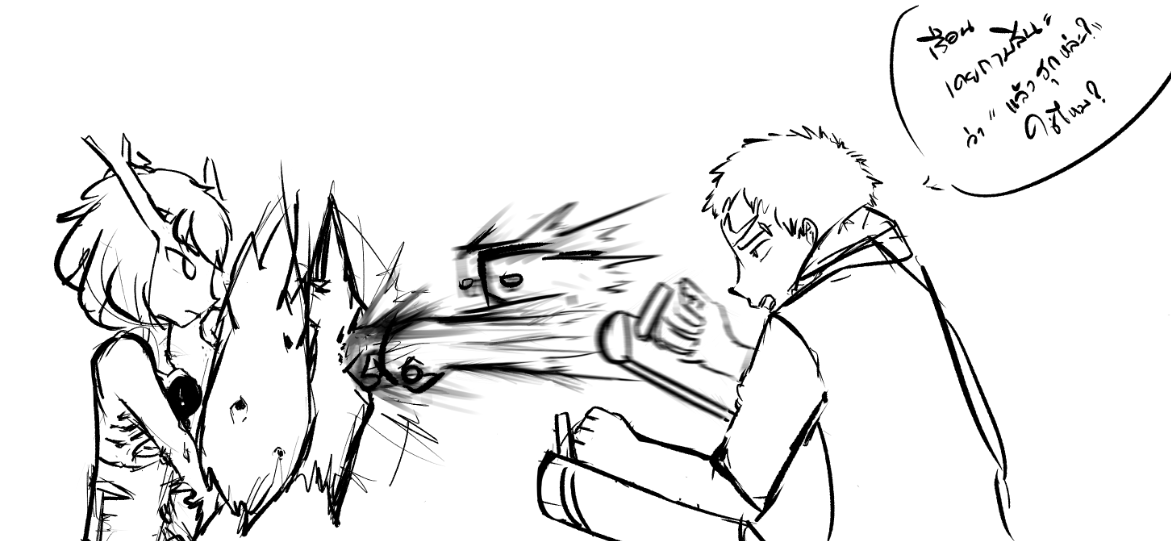 Kanok_RANT's tweet photo. @RANT_Nganruean อุท เห็นว่าเจ้าตัวเลือกที่จะลดขนาดตัวลงมา เธอไม่พยามคิดอะไรมาก ก่อนจะเปิดการโจมตีก่อนด้วยการแย็ปขวา 2 3 หมัด พร้���มกับพูด

+ https://t.co/EDLhxRjOlL