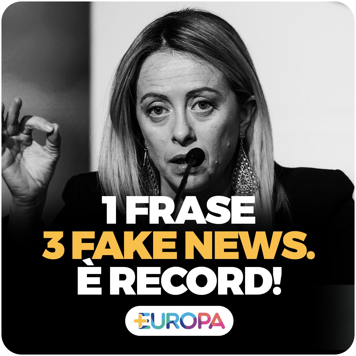#GiorgiaMeloni: “Non faccio vaccinare mia figlia di 5 anni con un vaccino che non ha terminato la sperimentazione per consentire agli immigrati di sbarcare illegalmente in Italia”. 
Una frase di 9 secondi e 3 fake news. E' RECORD!