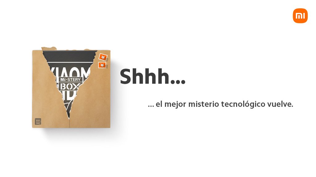 #MiSteryBOX + grandes ofertas = Xiaomi Friday.
Únete a nosotros para revelar cual es el tema de este año.
Si lo adivinas correctamente, te podrás llevar una #MiSteryBOX a tu casa. #XiaomiFriday #MisteryMakeOver