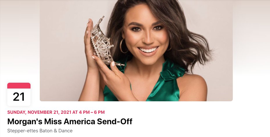 So dang excited to host this amazing woman's send-off party as she heads to MISS AMERICA! If you'd like to meet Miss Nebraska Morgan Holen before you see her on TV, join us on Nov. 21 in Omaha!

#MissAmerica #MissNebraska 

⬇️ DETAILS ⬇️
facebook.com/events/4159425…
