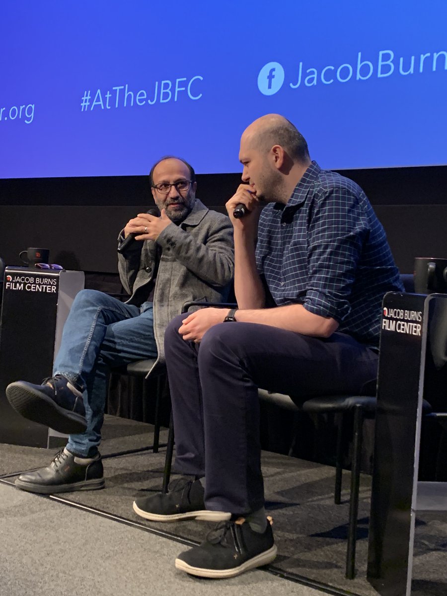 jbfc_ny's tweet photo. Special thanks to the JBFC members who joined us for last night's member preview screening of @Festival_Cannes Grand Prix winner A HERO, followed by a #JBFCLive Q&A with Filmmaker Asghar Farhadi himself! A truly magical night #AtTheJBFC📽️ https://t.co/WG2zXMeAgJ