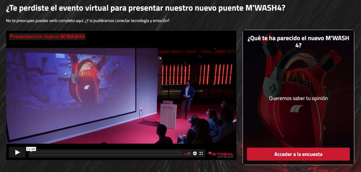 istobal_es's tweet photo. ¿Te perdiste el evento virtual para presentar nuestro nuevo puente #ISTOBAL #MWASH4? No te preocupes todavía puedes verlo completo aquí, acceder a mucho más material y dejarnos tu opinión. ¡Queremos saber qué te parece nuestro último lanzamiento! 👐
👉https://t.co/hUo2dvGWRE https://t.co/1jrEoiDiwn
