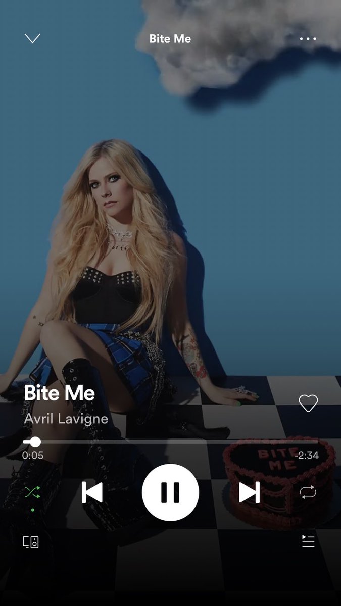 ALavignePhil's tweet photo. Who else is streaming on Spotify? 
BITE ME AVRIL
https://t.co/ZI0OgPRCpd https://t.co/RlLzfHoj7S