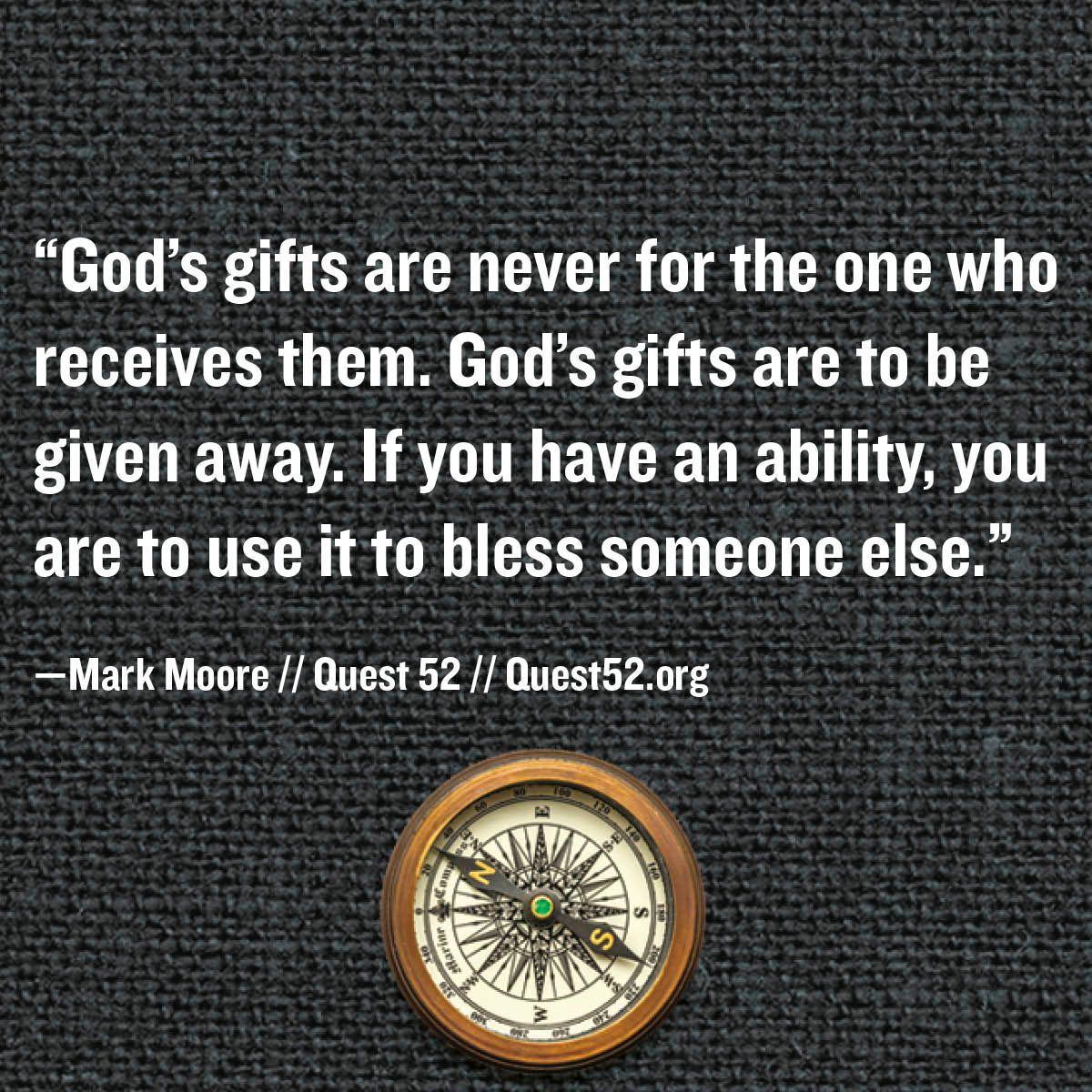 WaterBrookPress's tweet photo. It’s more than possible…if you’ll spend time each day with him. #Quest52 @markmoore330 https://t.co/qRzUPqZVUB