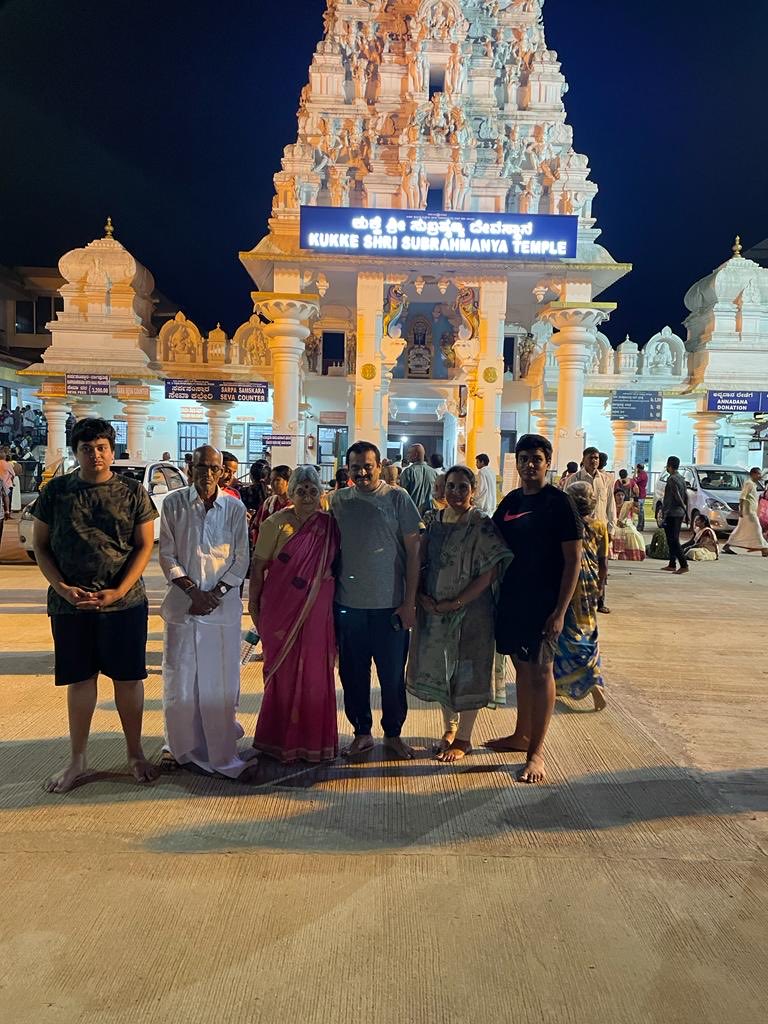 In Kukke Sri Subramaniam Temple 🙏