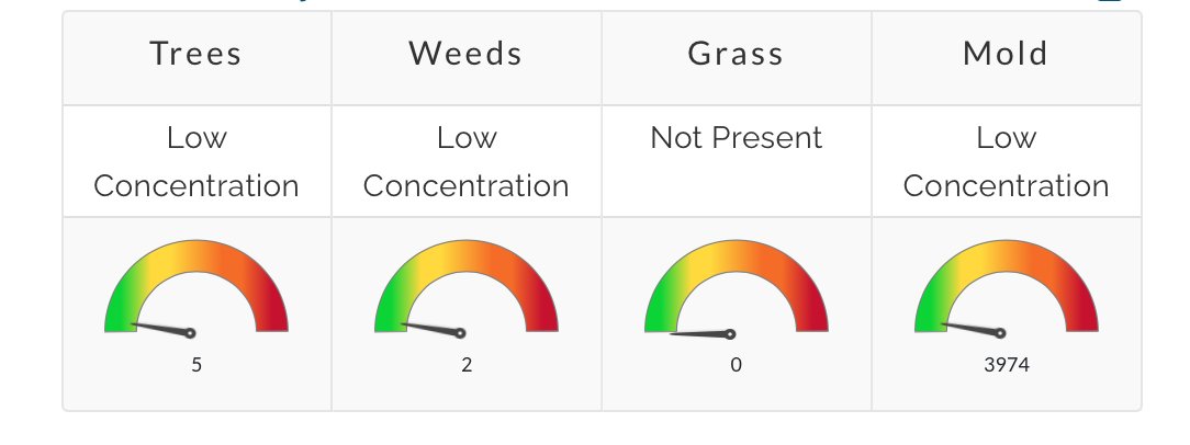 Local pollen count update: #tampafl #tampa #pollencount #allergist #allergyspecialists