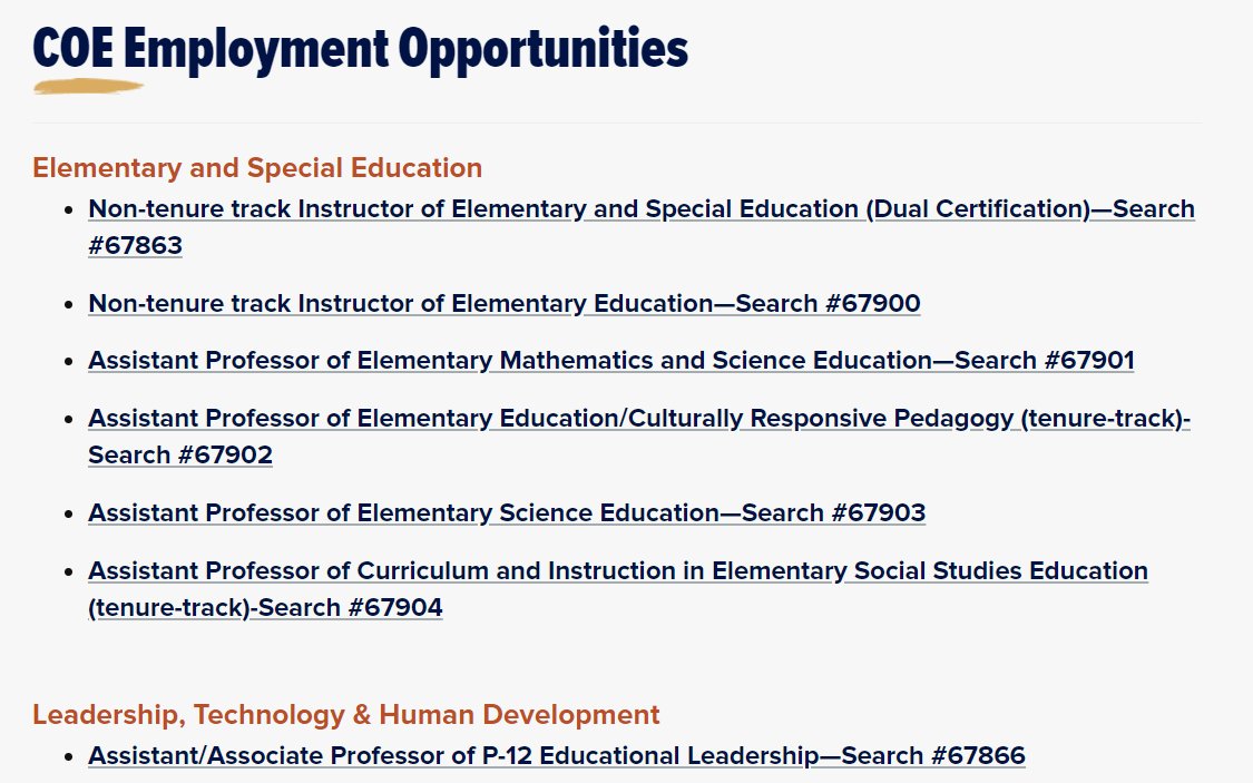 AESAtalk's tweet photo. Multiple Positions Available:

Georgia Southern University (@GeoSouthernCOE)

https://t.co/7JZ6ZRUNCN https://t.co/Xvrndtvnpu