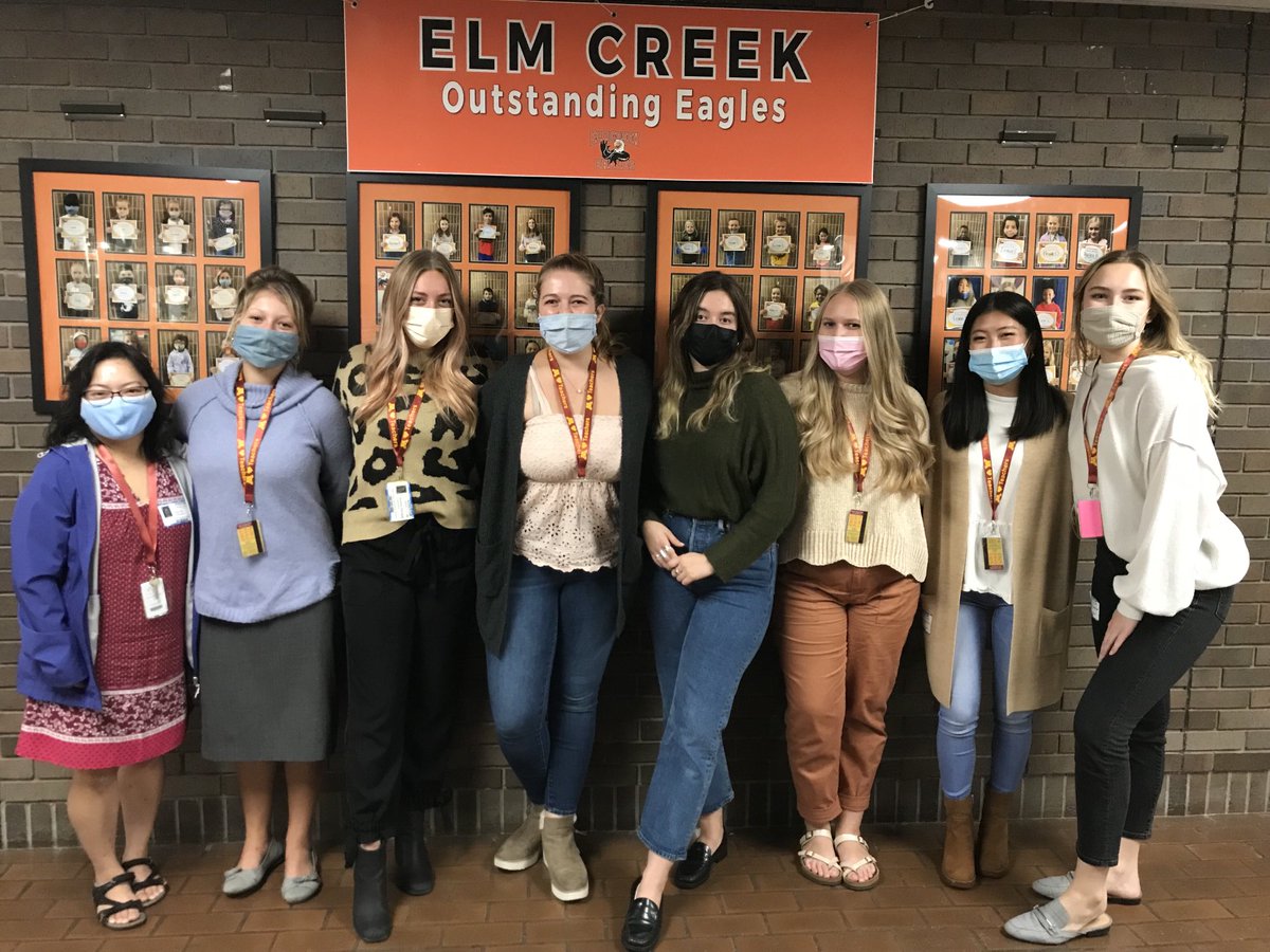 ElmCreekElem's tweet photo. We love our University of Minnesota practicum students! Future teachers!! ⁦@UMNews⁩ https://t.co/pdGQ0Wz0rC