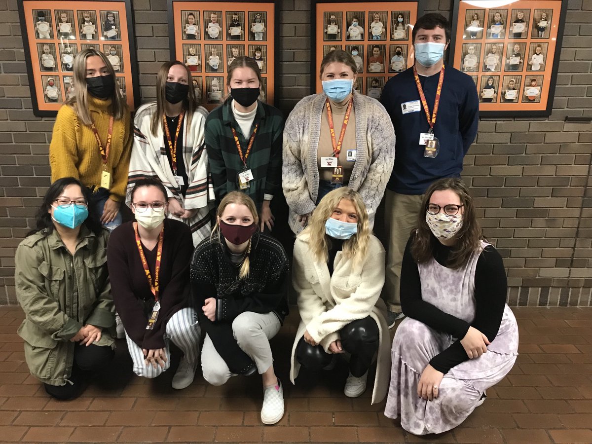 ElmCreekElem's tweet photo. We love our University of Minnesota practicum students! Future teachers!! ⁦@UMNews⁩ https://t.co/pdGQ0Wz0rC