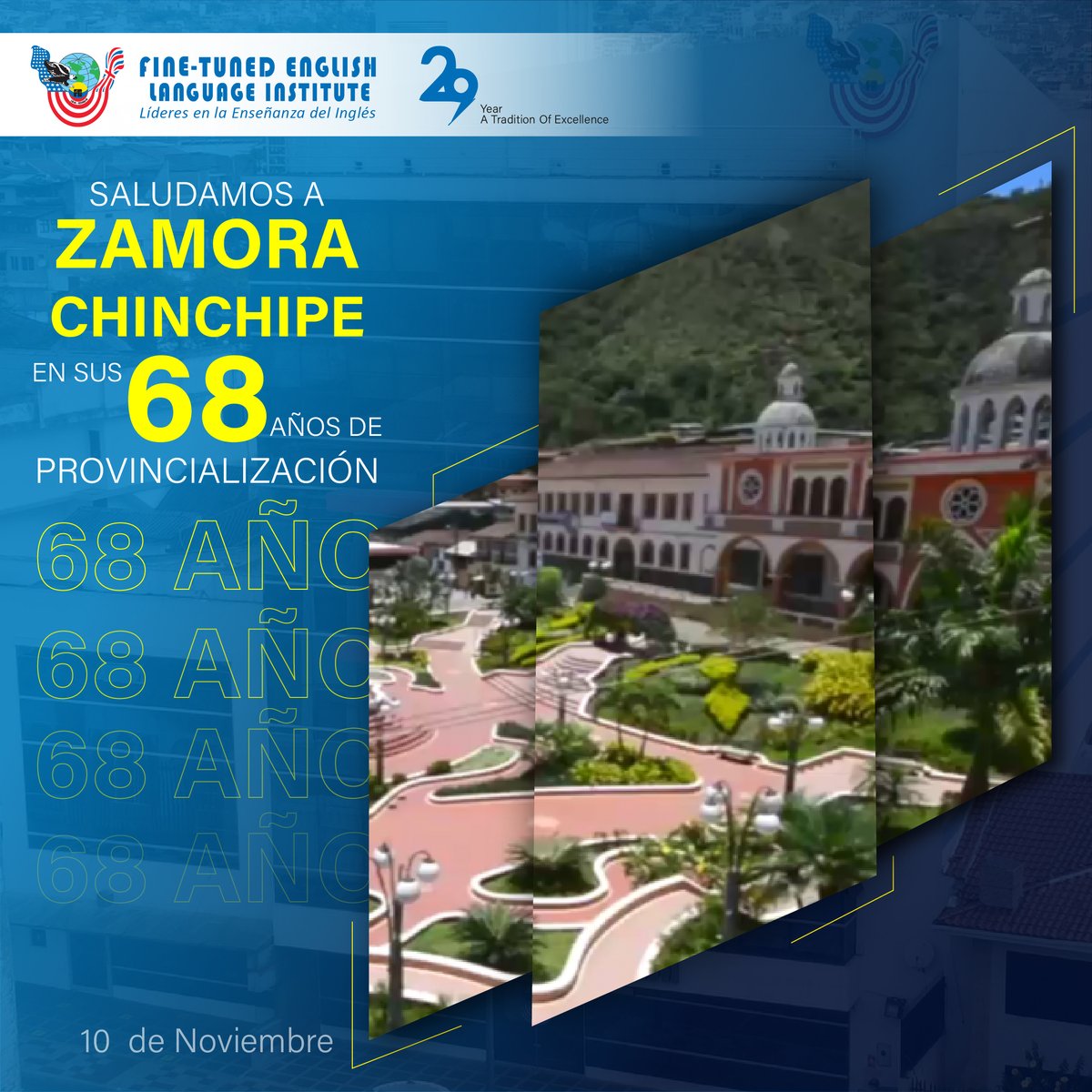venalfine's tweet photo. Saludamos a la provincia de Zamora Chinchipe por sus 68 años de provincialización 🎉
¡Viva Zamora Chinchipe! https://t.co/PwlxnrK3Pp