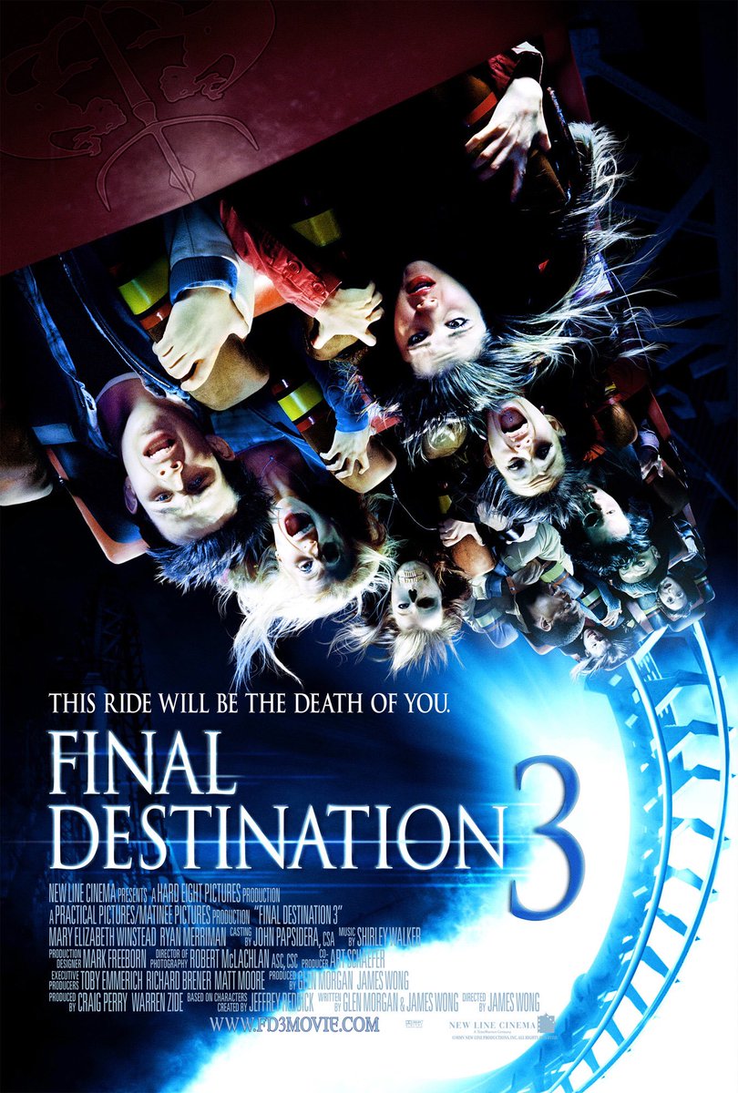 EugWSerra's tweet photo. Final Destination 3 was released on this day in 2006. #FinalDestination3 #JamesWong #MaryElizabethWinstead #RyanMerriman #AlexzJohnson #KrisLemche #CrystalLowe #TexasBattle #ChelanSimmons https://t.co/PJADB9q0ju