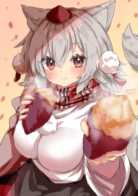 フリーだったので椛ちゃん
「はい!君の分のお芋ですよ!一緒にいただきましょう!」
#深夜の真剣お絵描き60分一本勝負 