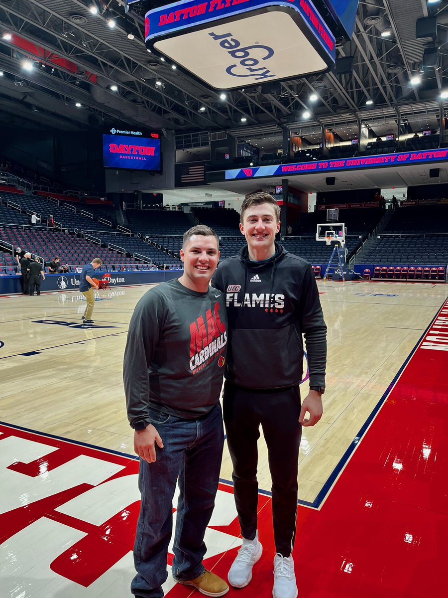 CoachPenno's tweet photo. Any chance you get to see former @MACmbball sniper @jamie_ahale is one you’ve got to take. 

It’s remarkable to see how far you’ve come from a baby faced 17yo that @bgladyouknowme and I welcomed to America to an 8th year senior now, still shooting the cover off the ball! https://t.co/4akphpqMYs