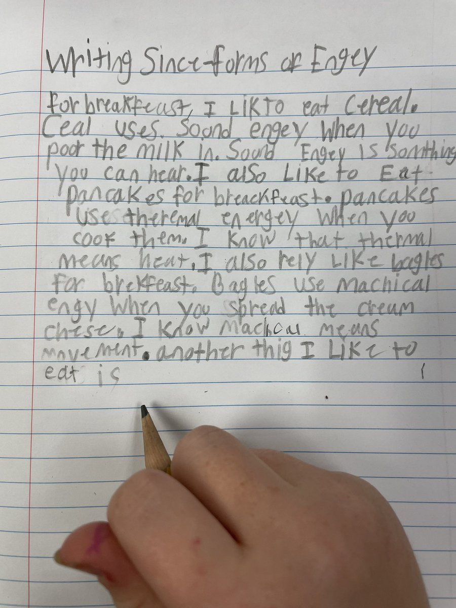 crekemp1's tweet photo. What forms of energy are involved in the making of your favorite breakfast? @ChisholmRidge #EMSproud #WritingScience #WeAreScientists https://t.co/DCOwwHNTNj